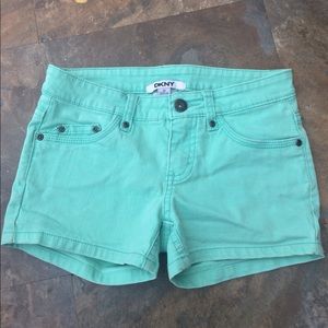Girls DKNY turquoise shorts